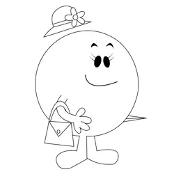 Miss Bossy Free Coloring Page for Kids