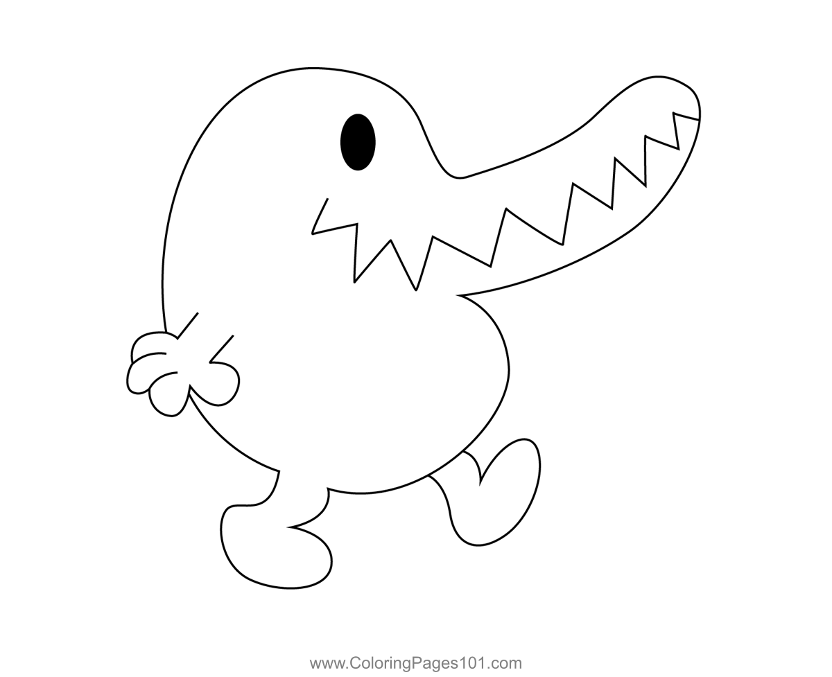 Alphabet Lore A free coloring page - Busy Shark in 2023