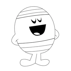Mr Men Free Coloring Page for Kids