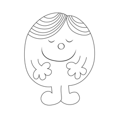 Mr. Perfect Free Coloring Page for Kids