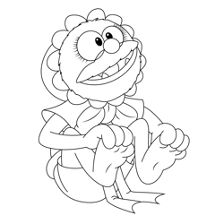 Baby Animal Free Coloring Page for Kids