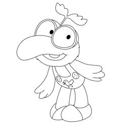 Muppet Babies Gonzo Free Coloring Page for Kids