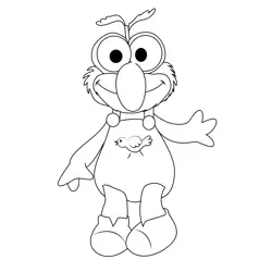 Muppets Baby Pictures Free Coloring Page for Kids