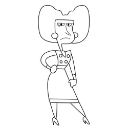Mrs. Pullium Free Coloring Page for Kids