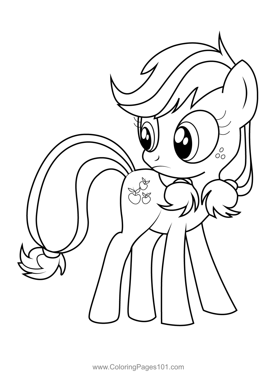 Applejack My Little Pony Equestria Girls Coloring Page for Kids ...