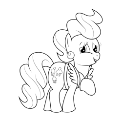 Mrs Cup Cake My Little Pony Equestria Girls Free Coloring Page for Kids