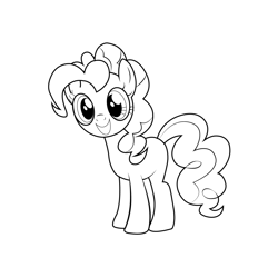 Pinkie Pie My Little Pony Equestria Girls Free Coloring Page for Kids