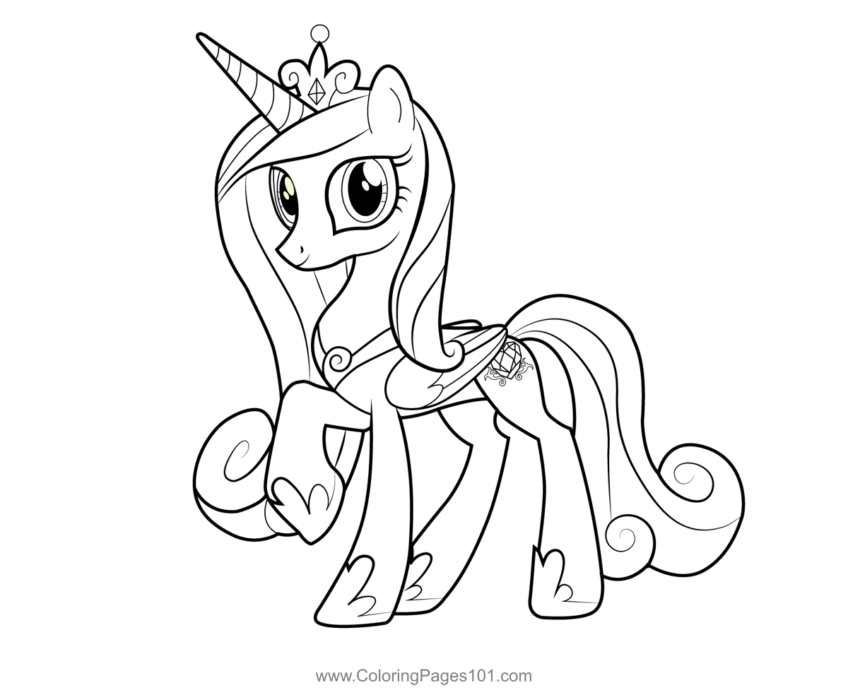Princess Cadance My Little Pony Equestria Girls Coloring Page for ...