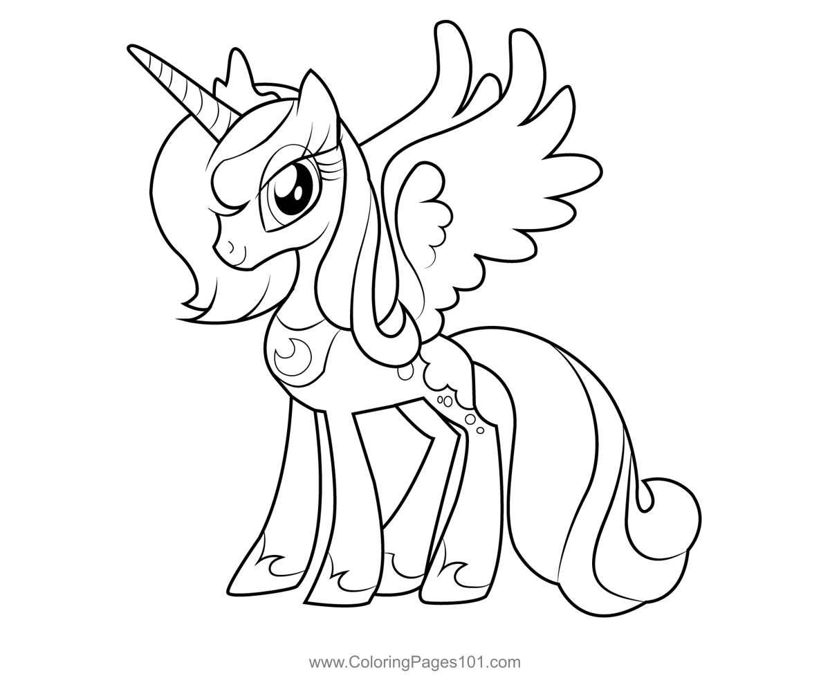 Princess Luna My Little Pony Equestria Girls Coloring Page for ...