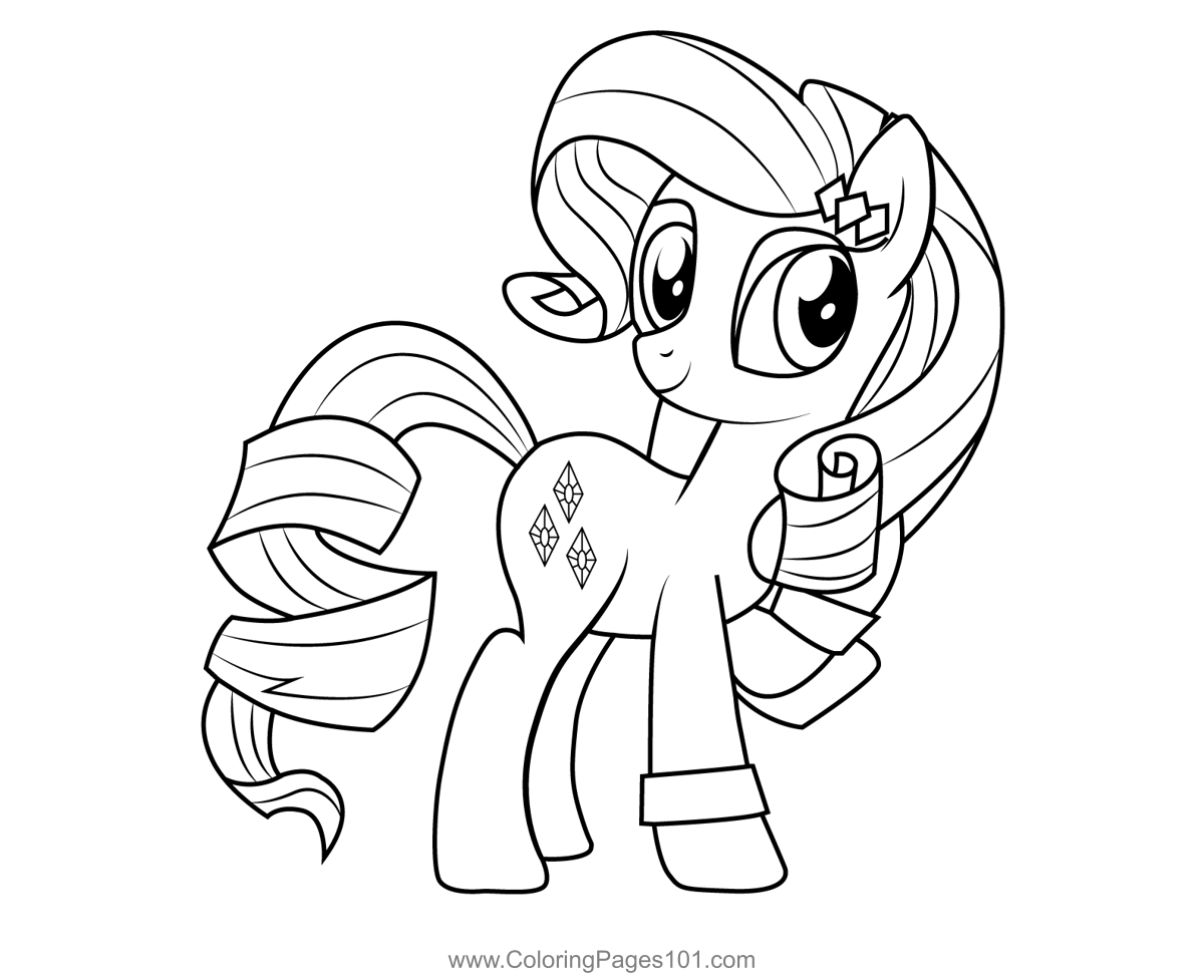 Rarity My Little Pony Equestria Girls Coloring Page for Kids ...