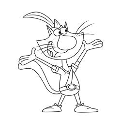 Nature Cat Nature Cat Free Coloring Page for Kids