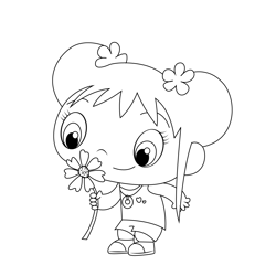 Cut Kailan Free Coloring Page for Kids