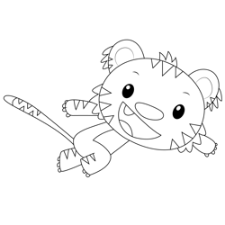 Fast Run Rintoo Free Coloring Page for Kids