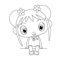Kailan Look Free Coloring Page for Kids