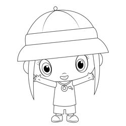 Nice Kailan Free Coloring Page for Kids