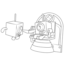 One and One Leave the Planet Numberblocks Free Coloring Page for Kids