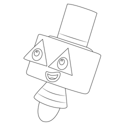 Three Times Table Numberblocks Free Coloring Page for Kids