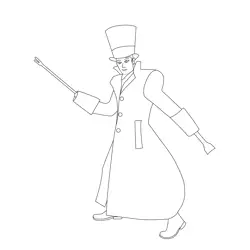 Numbertaker Numberjacks Free Coloring Page for Kids
