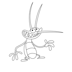 Angry Cockroaches Free Coloring Page for Kids