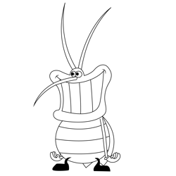 Cockroaches Free Coloring Page for Kids