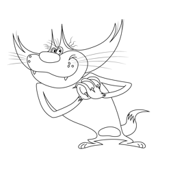 Oggy and the Cockroaches Coloring Pages for Kids Printable Free Download -  