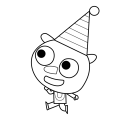 Bobble 2 Olobob Top Free Coloring Page for Kids