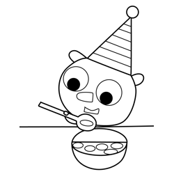 Bobble 3 Olobob Top Free Coloring Page for Kids