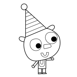 Bobble 8 Olobob Top Free Coloring Page for Kids