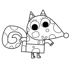 Crunch 2 Olobob Top Free Coloring Page for Kids