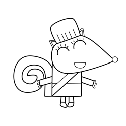 Crunch 5 Olobob Top Free Coloring Page for Kids
