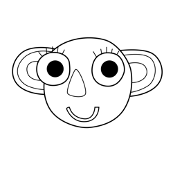 Lalloo 5 Olobob Top Free Coloring Page for Kids