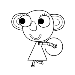 Lalloo 6 Olobob Top Free Coloring Page for Kids