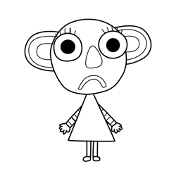 Lalloo 9 Olobob Top Free Coloring Page for Kids