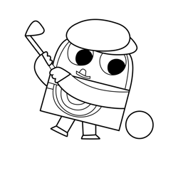 Norbet 3 Olobob Top Free Coloring Page for Kids
