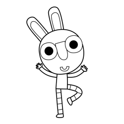 Tib 1 Olobob Top Free Coloring Page for Kids
