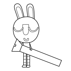 Tib 10 Olobob Top Free Coloring Page for Kids