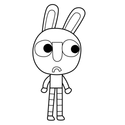 Tib 11 Olobob Top Free Coloring Page for Kids