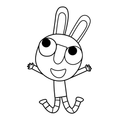 Tib 6 Olobob Top Free Coloring Page for Kids