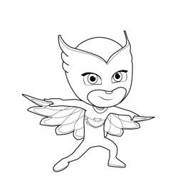 Owlette PJ Masks Free Coloring Page for Kids