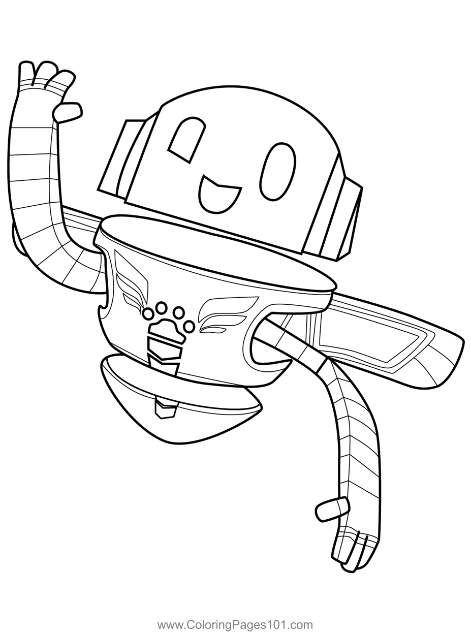 robot free coloring pages