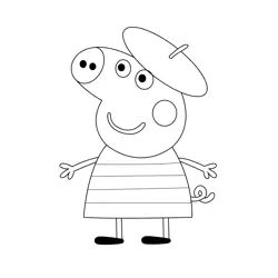 Nice Hat Free Coloring Page for Kids