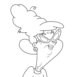 Betty Jo Flynn Phineas and Ferb Free Coloring Page for Kids