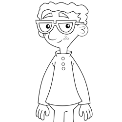 Carl Karl Phineas and Ferb Free Coloring Page for Kids
