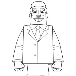 Norm Phineas and Ferb Free Coloring Page for Kids