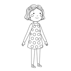 Frida Martinez Pinkalicious Peterrific Free Coloring Page for Kids