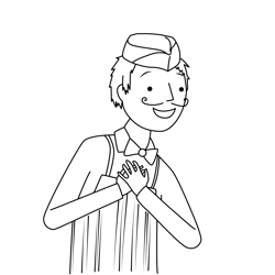 Mr. Swizzle Pinkalicious Peterrific Free Coloring Page for Kids