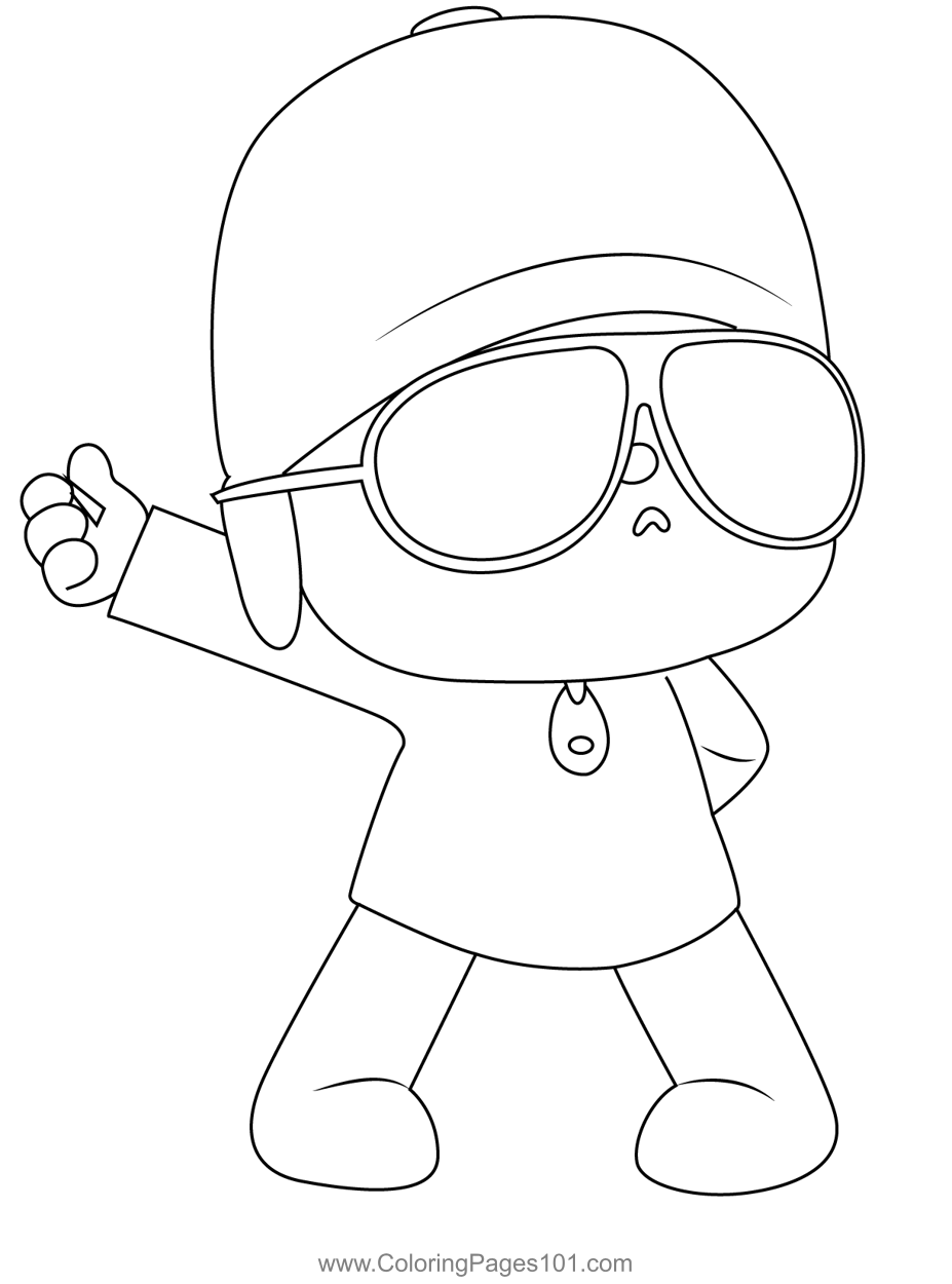 Pocoyo And Friends Play With The Ball coloring page