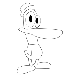 Pato Style Free Coloring Page for Kids