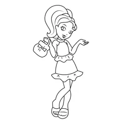 Polly Pocket Free Coloring Page for Kids