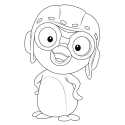 Call Pororo Free Coloring Page for Kids